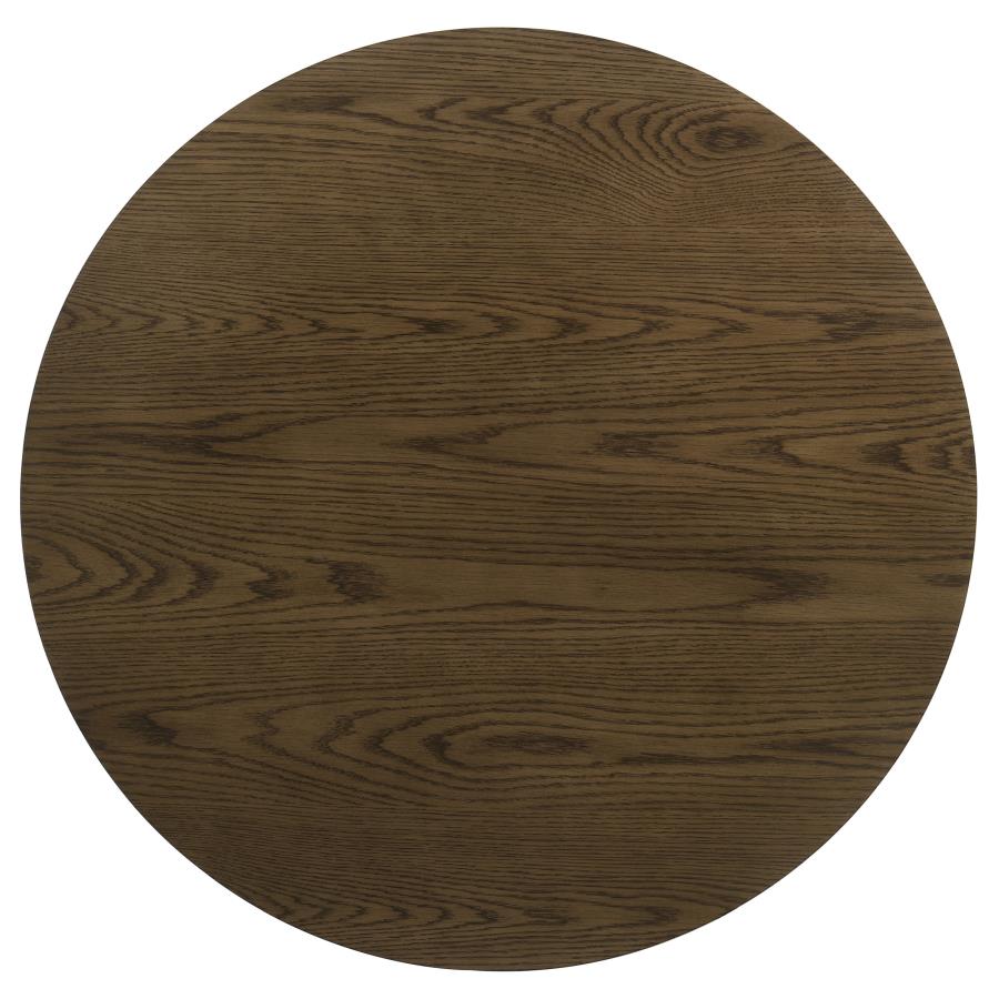 Home & Sleep Outlet - Kessler Round Sculptural Wood Coffee Table Brown