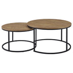 Home & Sleep Outlet - Lainey 2-piece Round Nesting Coffee Table Mango