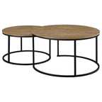 Home & Sleep Outlet - Lainey 2-piece Round Nesting Coffee Table Mango