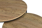 Home & Sleep Outlet - Lainey 2-piece Round Nesting Coffee Table Mango