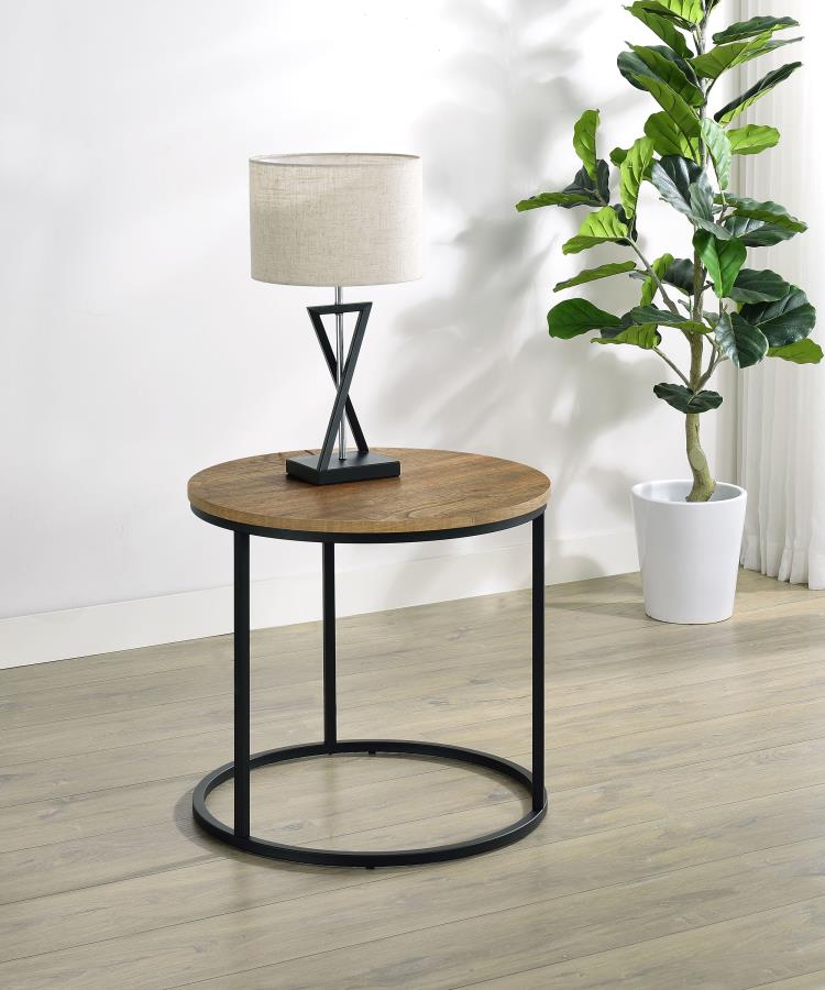 Home & Sleep Outlet - Lainey Round Occasional Side End Table Mango