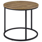 Home & Sleep Outlet - Lainey Round Occasional Side End Table Mango