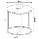 Lainey Round Occasional Side End Table Mango