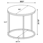 Home & Sleep Outlet - Lainey Round Occasional Side End Table Mango