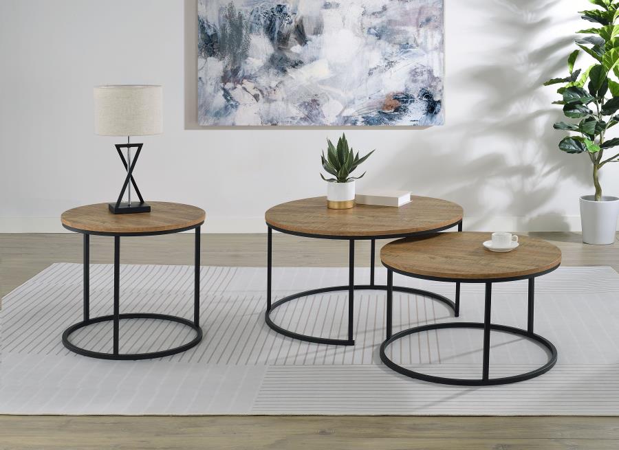 Home & Sleep Outlet - Lainey Round Occasional Side End Table Mango