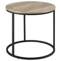 Home & Sleep Outlet - Lainey Round Occasional Side End Table Distressed Pine