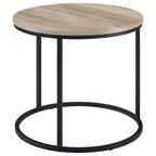 Home & Sleep Outlet - Lainey Round Occasional Side End Table Distressed Pine