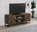 Myles 2-door Engineered Wood 60-inch TV Stand Rustic Oak