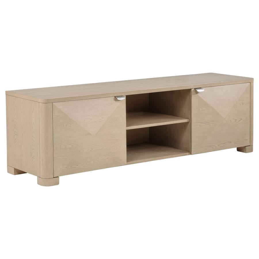 Home & Sleep Outlet - Marcelo 71-inch TV Stand Media Console Light Elm