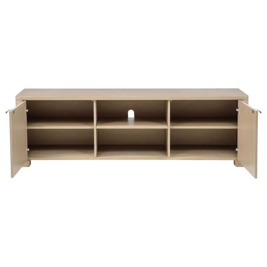 Home & Sleep Outlet - Marcelo 71-inch TV Stand Media Console Light Elm