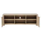 Home & Sleep Outlet - Marcelo 71-inch TV Stand Media Console Light Elm
