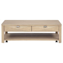 Marcelo 3-piece Coffee Table Set with Storage Light Elm