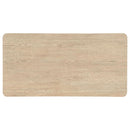 Marcelo Wood Coffee Table with 2 Drawers and Shelf Light Elm