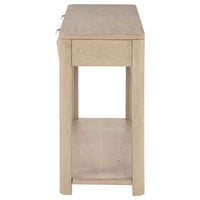 Marcelo Sofa Console Table with 2 Drawers and Shelf Light Elm