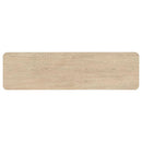 Marcelo Sofa Console Table with 2 Drawers and Shelf Light Elm