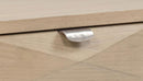Marcelo Sofa Console Table with 2 Drawers and Shelf Light Elm
