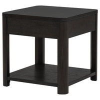Marcelo Wood End Table with Drawer and Shelf Coffee