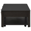 Marcelo Wood Coffee Table with 2 Drawers and Shelf Coffee
