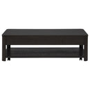 Marcelo Wood Coffee Table with 2 Drawers and Shelf Coffee