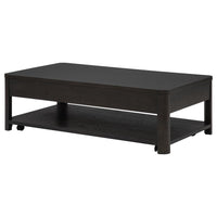 Marcelo Wood Coffee Table with 2 Drawers and Shelf Coffee
