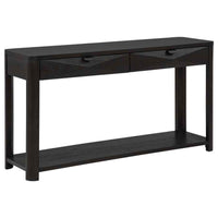 Marcelo Sofa Console Table with 2 Drawers and Shelf Coffee