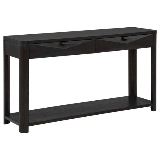 Marcelo Sofa Console Table with 2 Drawers and Shelf Coffee