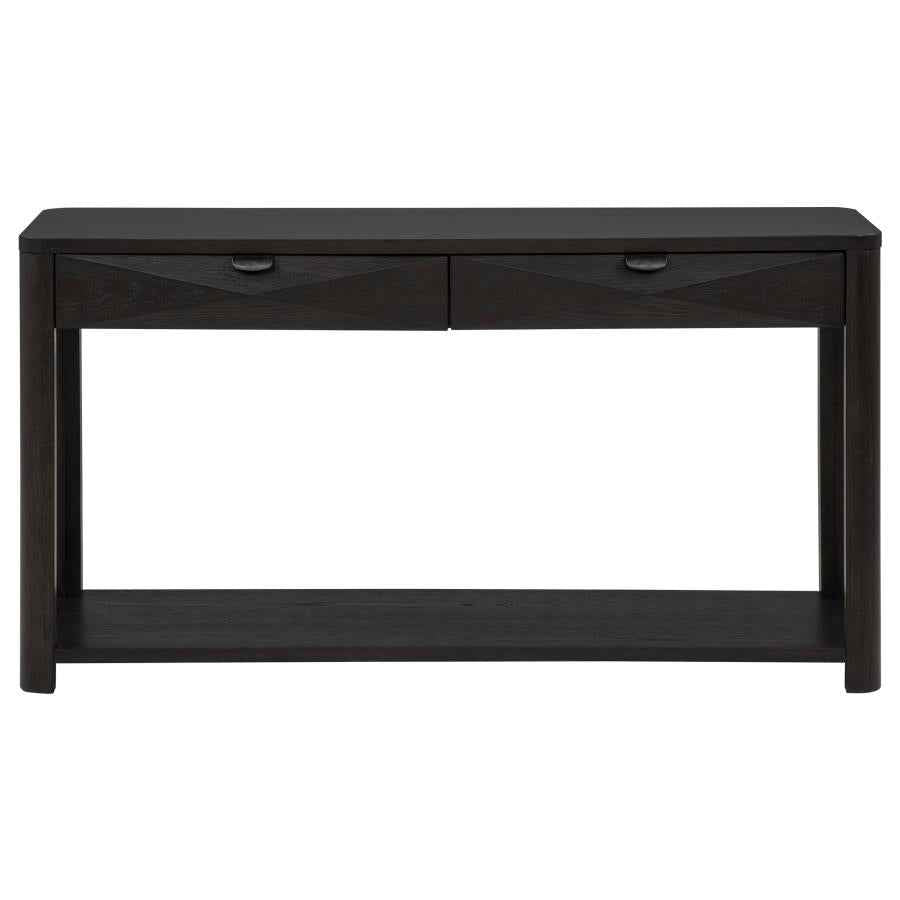 Marcelo Sofa Console Table with 2 Drawers and Shelf Coffee