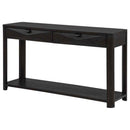 Marcelo Sofa Console Table with 2 Drawers and Shelf Coffee
