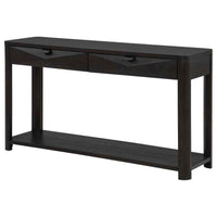 Marcelo Sofa Console Table with 2 Drawers and Shelf Coffee