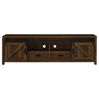 Madra 2-door Engineered Wood 79-inch TV Stand Dark Pine