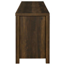 Madra 2-door Engineered Wood 79-inch TV Stand Dark Pine