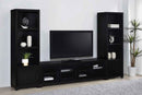 Sachin 3-piece Entertainment Center 79-inch TV Stand Black