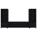 Sachin 3-piece Entertainment Center 79-inch TV Stand Black