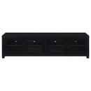 Sachin 3-piece Entertainment Center 79-inch TV Stand Black