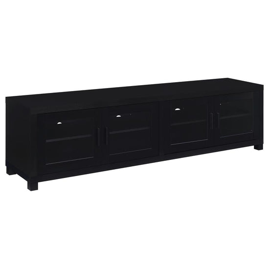 Sachin 4-door Engineered Wood 79-inch TV Stand Black