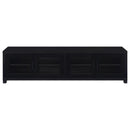 Sachin 4-door Engineered Wood 79-inch TV Stand Black