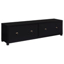 Sachin 4-door Engineered Wood 79-inch TV Stand Black