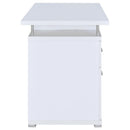 Tracy 55-inch 2-drawer Office Computer Desk White