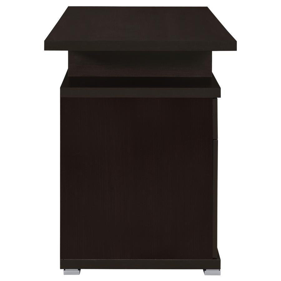 Irving 47-inch 2-drawer Office Computer Desk Cappuccino