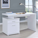 Irving 47-inch 2-drawer Office Computer Desk White