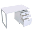 Brennan 47-inch 3-drawer Office Computer Desk White