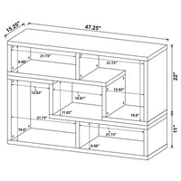 Velma Multipurpose TV Stand and Bookshelf White