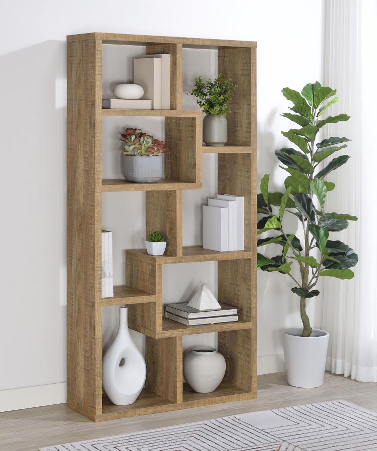 Home & Sleep Outlet - Theo 71-inch 6-shelf Bookshelf Mango