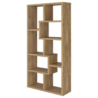 Theo 71-inch 6-shelf Bookshelf Mango