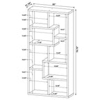 Home & Sleep Outlet - Theo 71-inch 6-shelf Bookshelf Mango