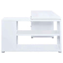 Yvette 60-inch 3-drawer L-Shape Computer Desk White