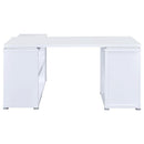 Yvette 60-inch 3-drawer L-Shape Computer Desk White