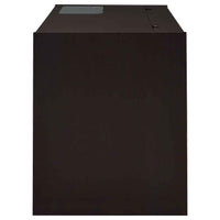Halston 47-inch 2-drawer Office Desk with Cabinet Cappuccino