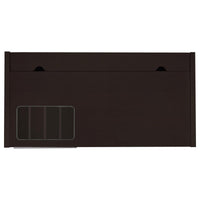 Halston 47-inch 2-drawer Office Desk with Cabinet Cappuccino