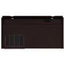 Halston 47-inch 2-drawer Office Desk with Cabinet Cappuccino